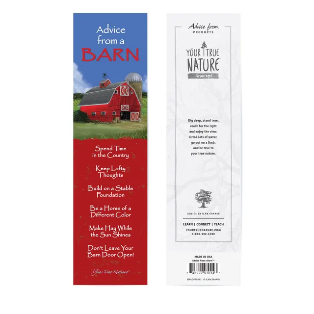 Advice from a Barn Laminated Bookmark