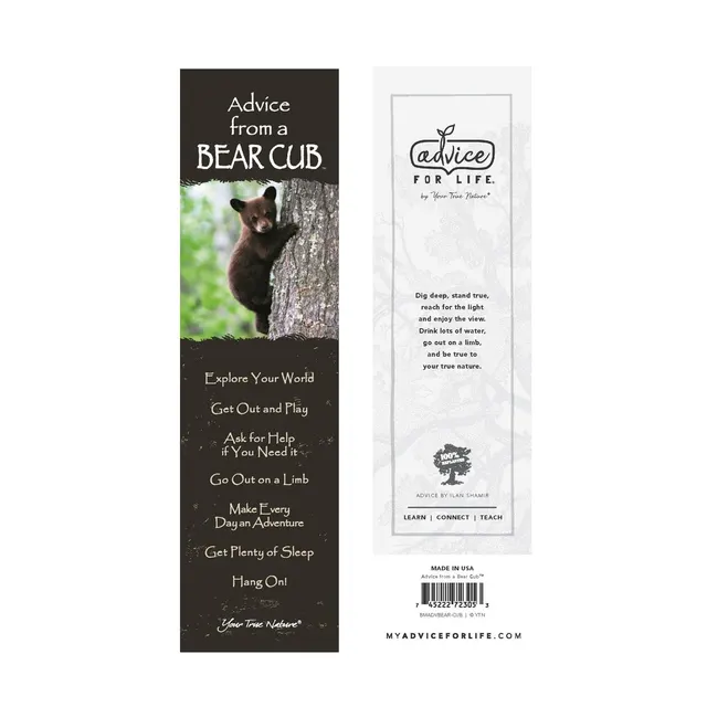 Advice from a Bear Cub Laminated Bookmark