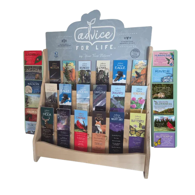18 Bookmark/Magnet Display Package-Counter Top-MIN ORDER REQ